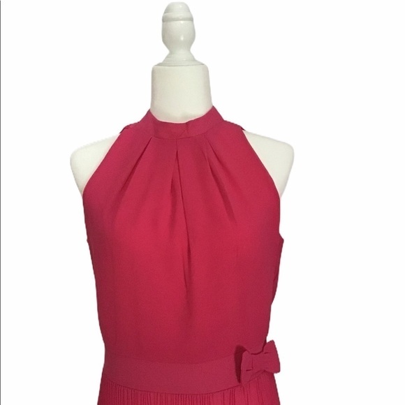 Sara Corsi Halter Style Pleated Maxi Dress Made in Italy NWT - Picture 9 of 10